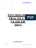 CBSE Psychology Practical XII 
