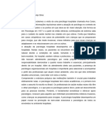 No dia 30_10 recebemos a visita de uma psicóloga hospitalar chamada Ana Caran, que nos trouxe informações riquíssimas sobre a atuação do psicólogo no contexto do hospital, os cuidados e os pontos em que deve-