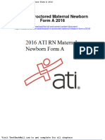 Ati RN Proctored Maternal Newborn Form A 2016