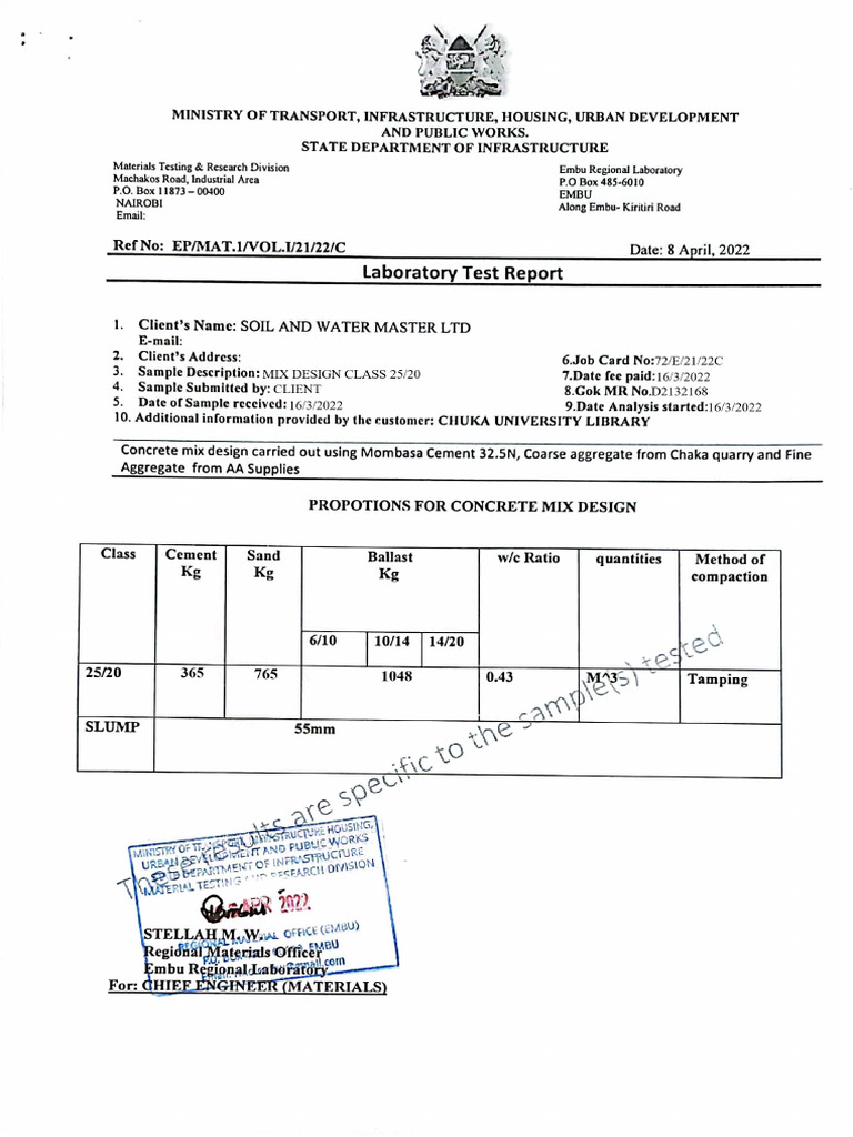 Mix Design Ratios Pdf