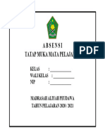 Absensi Tatap Muka Mata Pelajaran