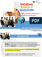 T1 - Presentación - Sociedad, Familia y Educación