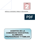 T2 - Agentes de La Comunidad Educativa Alumnado, Profesorado y Familias