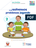 Resolvemos Problemas Jugando 2 Orientaciones para Familias, Resuelve Problemas de Forma, Movimiento y Localización 1er. y 2.° Grado