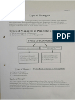Types of Managers in Principle of Management