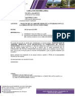 33.00 CARTA Solicito Que Se Apruebe Mediante Acto Resolutivo La FORMACIÓN de TÍTULO SUPLETORIO