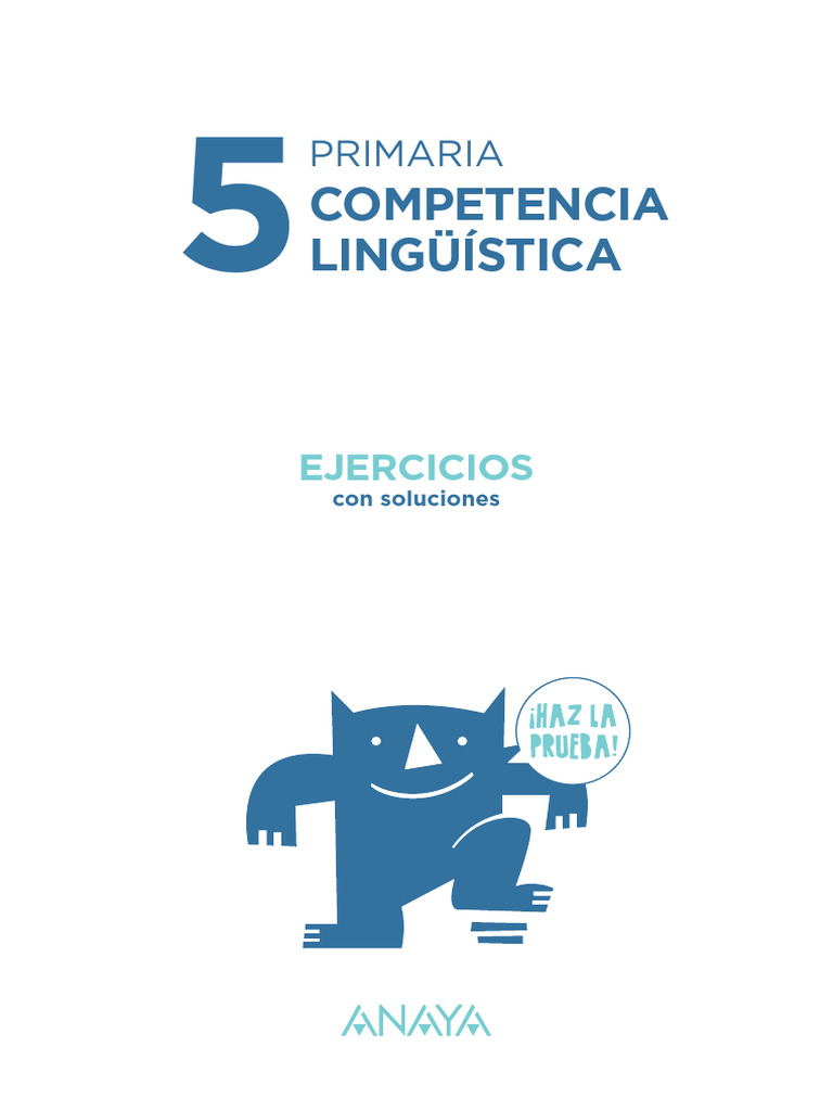 CUADERNILLO Ejercicios 5 | PDF | Vocal | Verbo