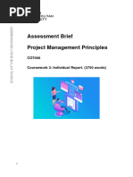 CO7000 Project Management Principles - Coursework 3 Brief