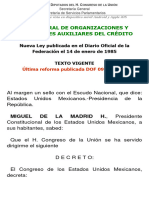 Ley General de Organizaciones y Actividades Auxiliares Del Credito