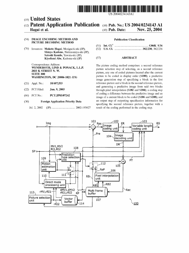 Image encoding method and picture decoding method pdf data