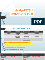 Introduction To IGCSE Maths