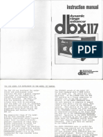 DBX119 Manual - Supplement To The Model DBX117 Manual