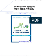 Operations Management Managing Global Supply Chains 1st Edition Venkataraman Solutions Manual