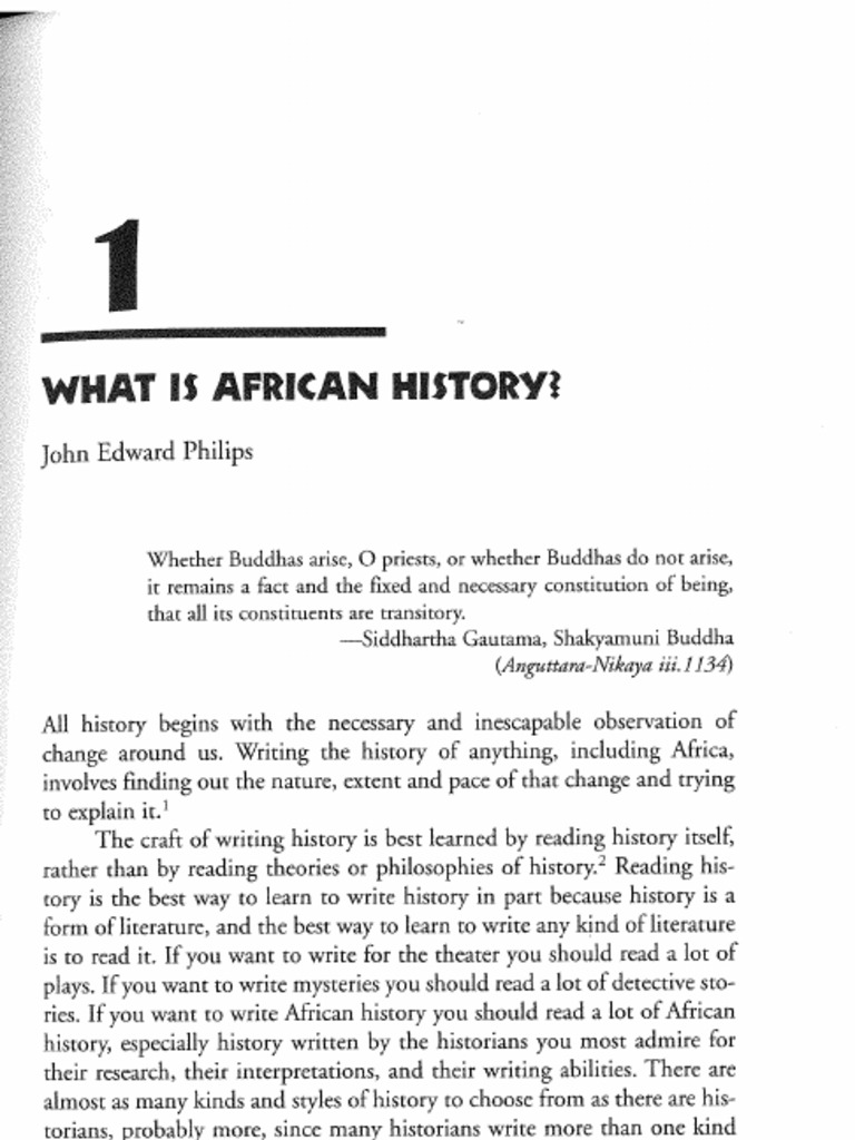 Capitulo 1 What Is African History | PDF