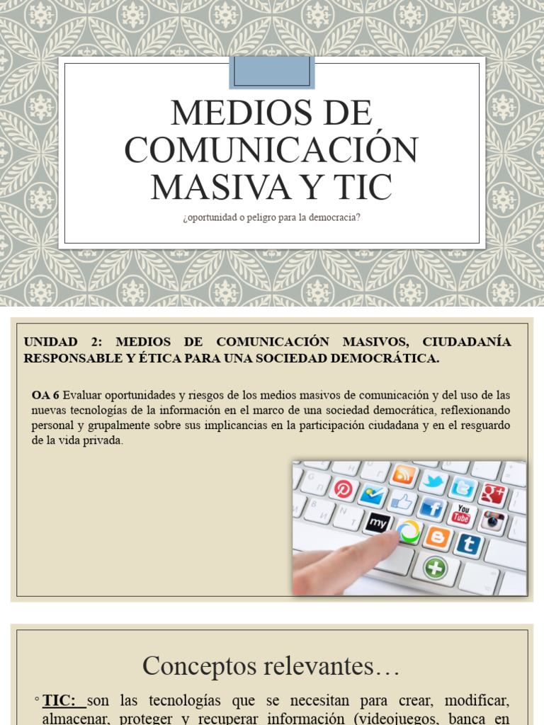 Medios Masivos y Democracia: Oportunidades y Riesgos | PDF | Medios de ...