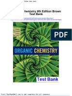 Organic Chemistry 8th Edition Brown Test Bank