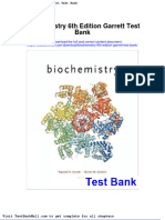 Biochemistry 6th Edition Garrett Test Bank