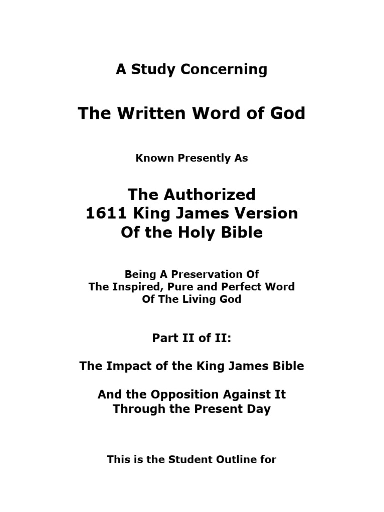 Free Printable King James Bible Pdf