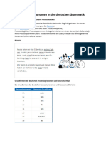 A A1 Personen K Possessivpronomen in Der Deutschen Grammatik