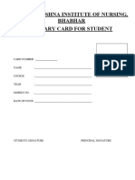 Shree Krishna Institute of Nursing, Bhabhar Library Card For Student