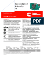 Cummins GGLA Spec Sheets