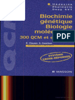 QCM Biochimie Génétique - Biologie Moléculaire