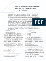 Seismic Resistance of Reinforced Concrete-Masonry Shear Walls With High Steel Percentages