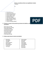 Orden y Clasificacion de Documentos