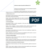 Recomendaciones Generales Informe de Mejora de Productos Utilizando Las TIC