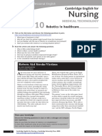 Cambridge English For Nursing Medical Technology Intermediate Unit10 Worksheet