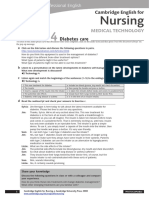 Cambridge English For Nursing Medical Technology Intermediate Unit4 Worksheet