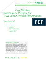 Attributes of An Effective Maintenance Program For Data Center Physical Infrastructure