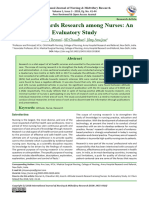 Attitude Towards Research Among Nurses: An Evaluatory Study: Amita Devrani, AD Chaudhuri, Jilmy Anu Jose