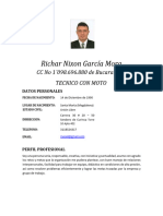 Richar Nixon García Mora HOJA DE VIDA 2023