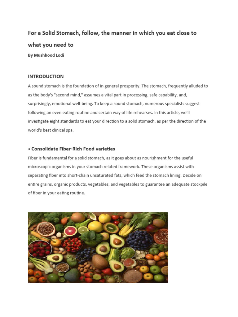 Eating Habits Pdf Probiotic Dietary Fiber