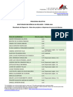 Resultado Etapa 2 Doutorado Projetos e Dispensas