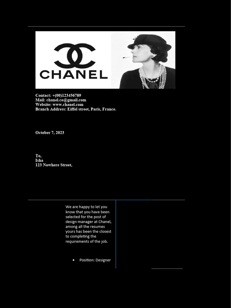Letter Head Offer Letter. Assignment | PDF