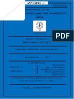 Moot Memo - Petitioner - ANNEXURE C