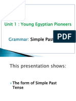 Unit 1 Grammar Simple Past
