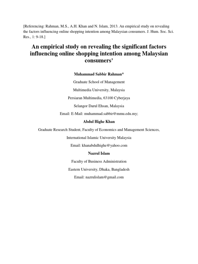 An Empirical Study On Revealing The Significant Factors Influencing ...