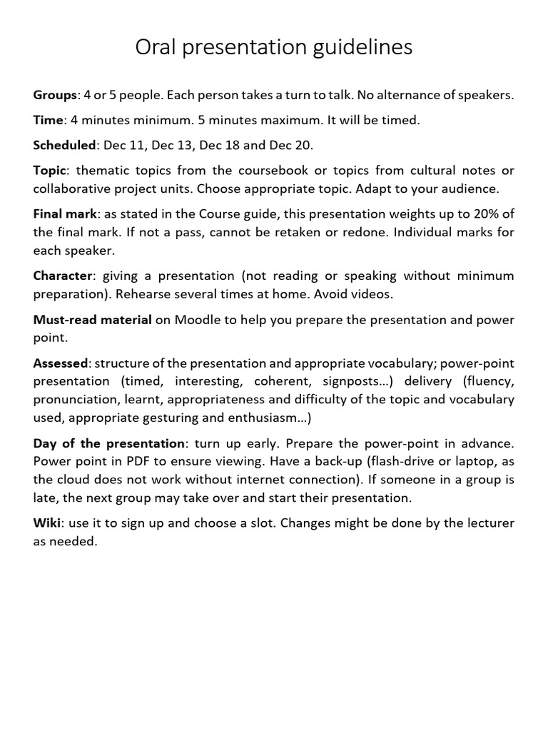 Oral Presentation Guidelines PDF