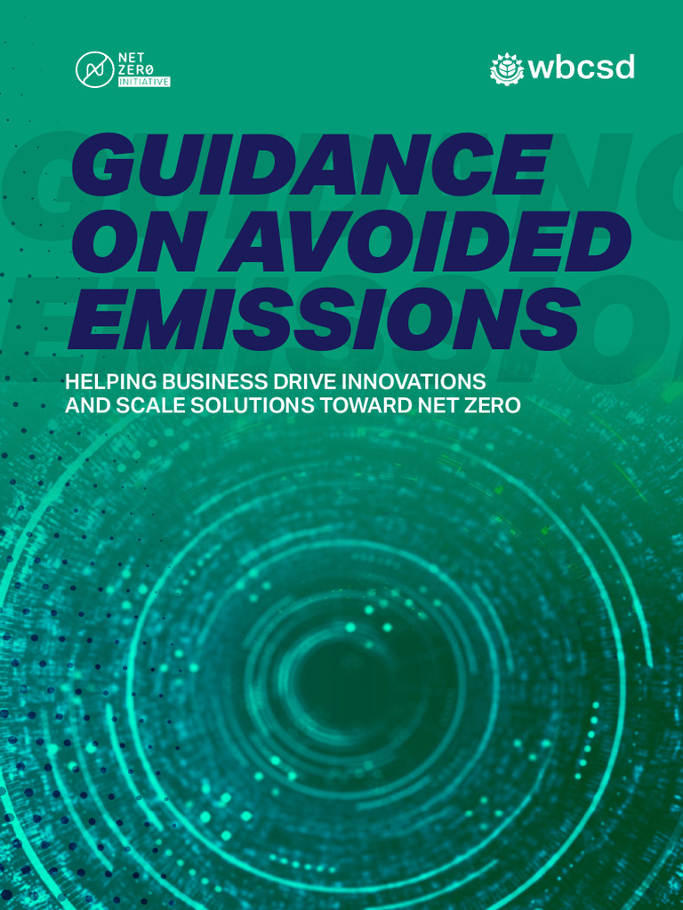 Avoided Emissions Guidance for Net Zero | PDF | Climate Change ...