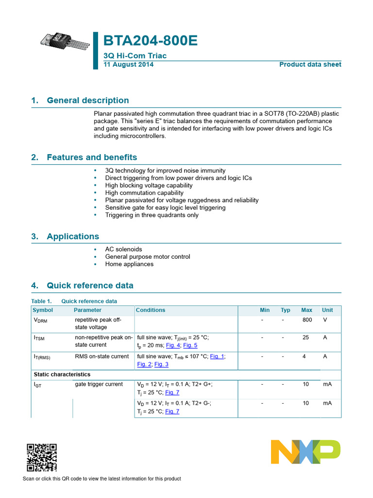 Bta204 800e | PDF | Contractual Term | Specification (Technical Standard)