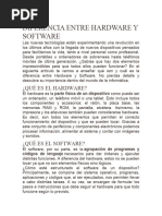 Mapa Conceptual Sobre Hardware y Software | PDF | Programa de ...