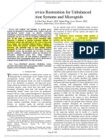 Sequential Service Restoration For Unbalanced Distribution Systems and Microgrids