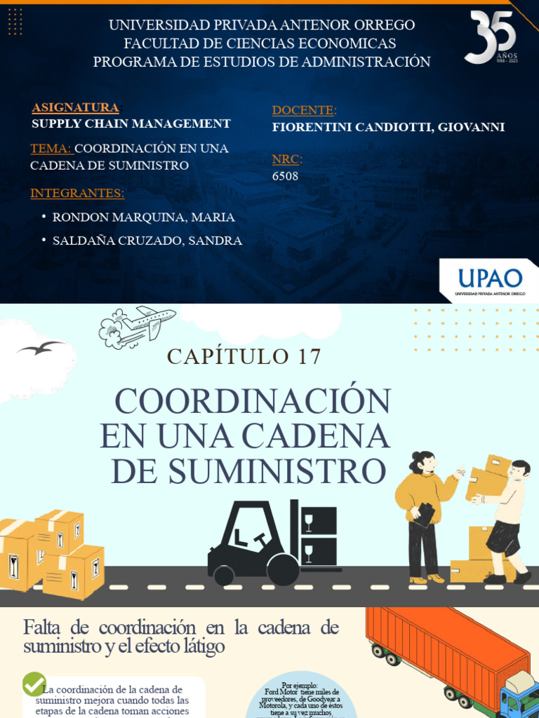Coordinación en Una Cadena de Suministro | PDF | Negocios económicos ...