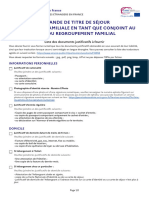 Liste Justificatifs ViePriveeFamiliale Conjoint RegroupementFamilial