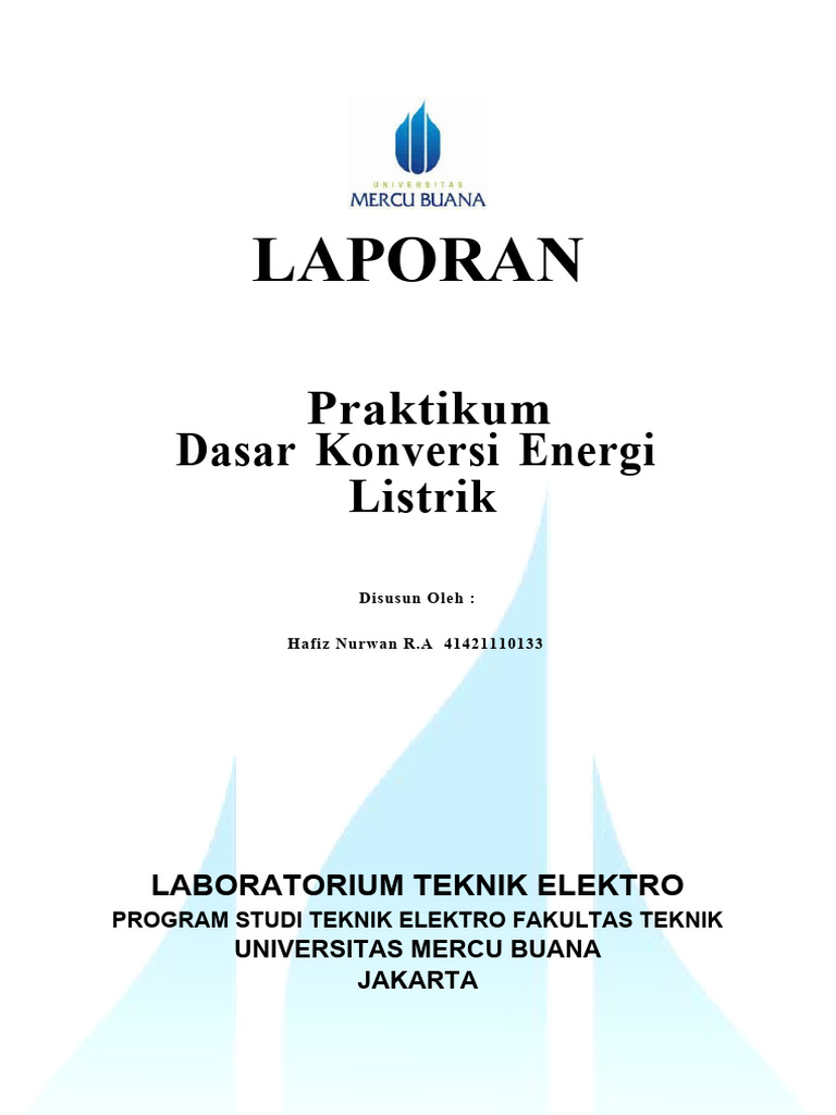 Modul Praktikum Dasar Konversi Energi Listrik - Hafiz Nurwan Ra ...