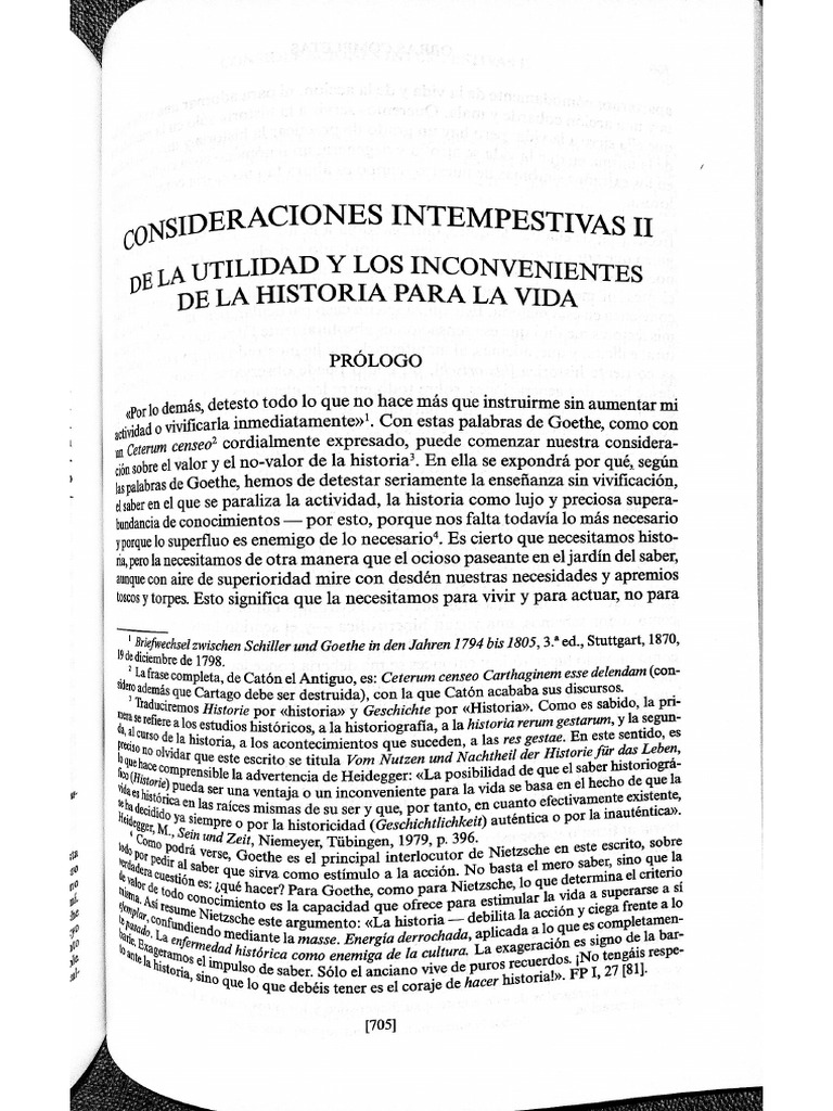 Nietzsche Consideraciones Intempestivas II PDF