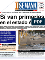 Portada N. 21 del Semanario Notisemana